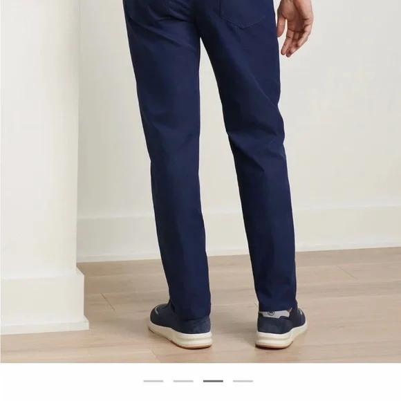 Peter Millar men’s Dark Blue Chinos, 36” x 32”
